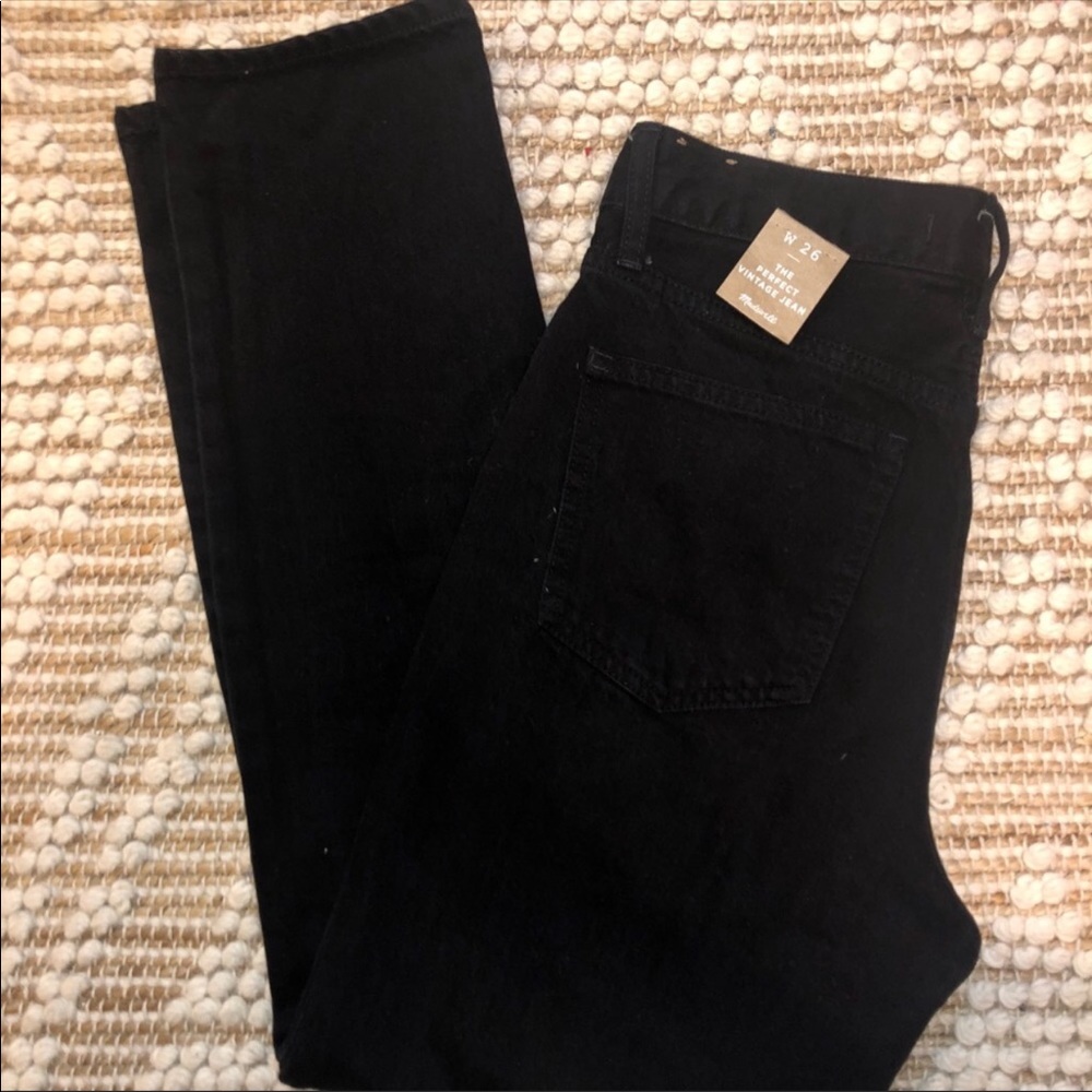 Madewell perfect vintage black jeans